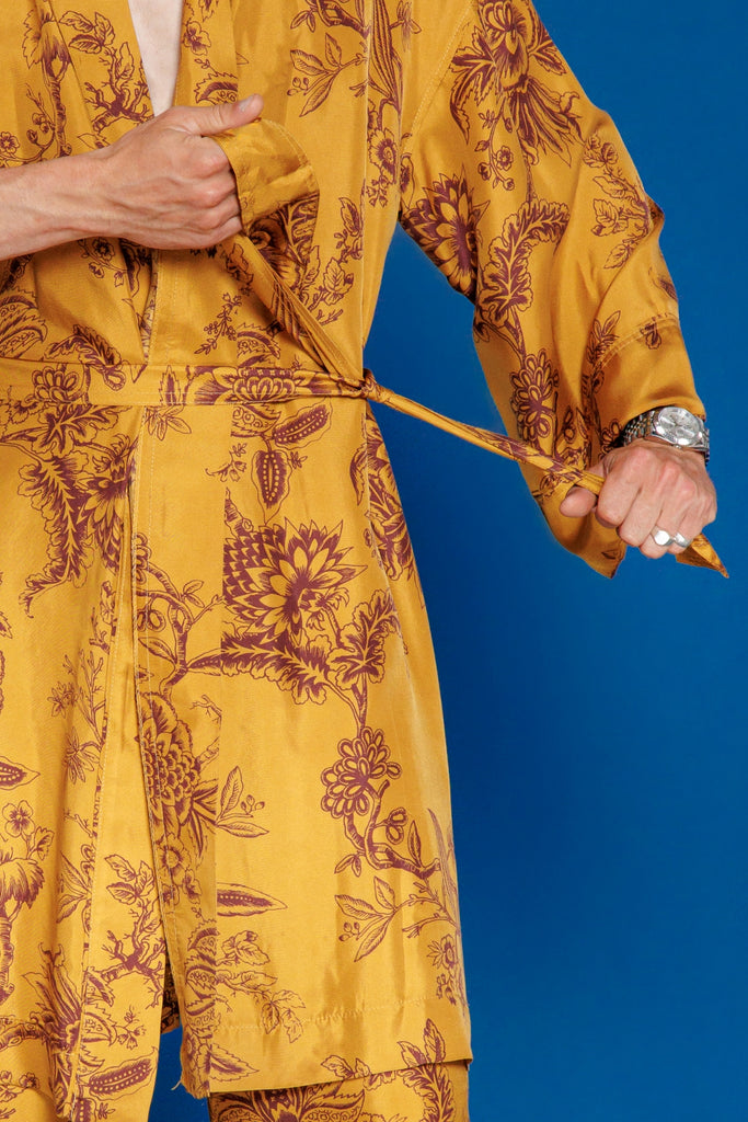 Kimono (long) Jep fabriqué à partir d'une soie lyonnaise, made in France