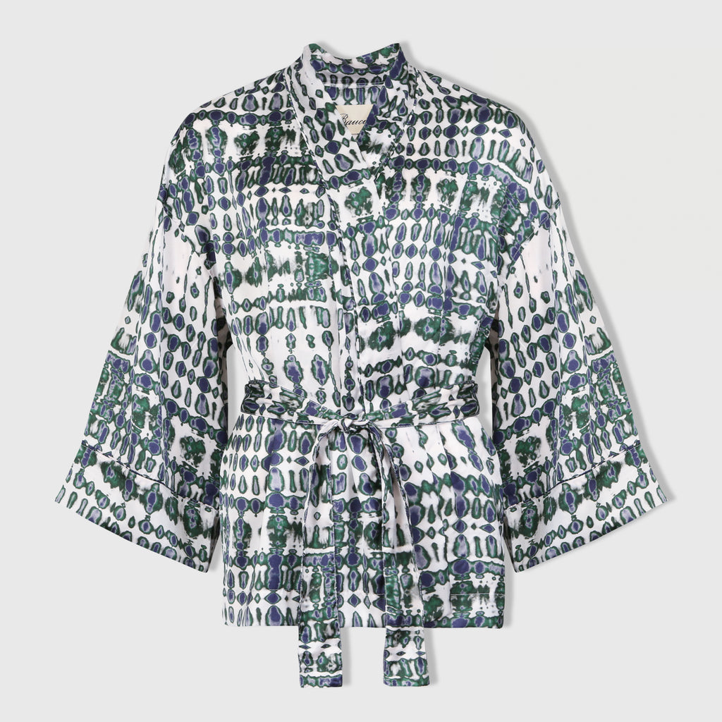 Kimono en polyester japonais recyclé Fendi, made in france 